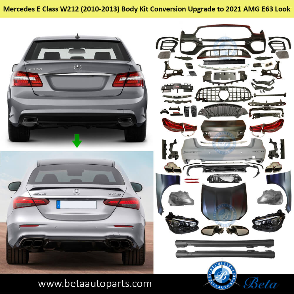 Mercedes E-Class W212 (2010-2013), Body Kit Conversion Upgrade to 2021 AMG E63 Look, China Mercedes E-Class W212 (2010-2013), Body Kit Conversion Upgrade to 2021 AMG E63 Look, China